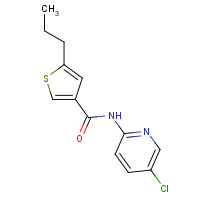 774589-93-4 N-(5-chloropyridin-2-yl)-5-propylthiophene-3-carboxamide chemical structure