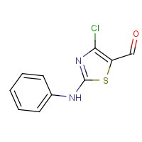 126193-27-9 2-anilino-4-chloro-1,3-thiazole-5-carbaldehyde chemical structure