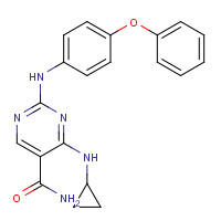 1198302-58-7 4-(cyclopropylamino)-2-(4-phenoxyanilino)pyrimidine-5-carboxamide chemical structure