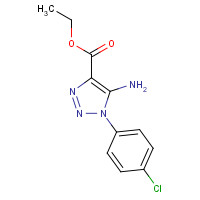 28924-62-1 ethyl 5-amino-1-(4-chlorophenyl)triazole-4-carboxylate chemical structure