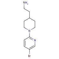 1206673-59-7 2-[1-(5-bromopyridin-2-yl)piperidin-4-yl]ethanamine chemical structure
