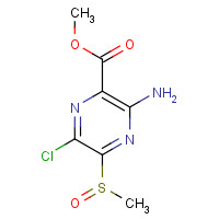 1503-05-5 methyl 3-amino-6-chloro-5-methylsulfinylpyrazine-2-carboxylate chemical structure