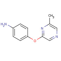 915707-63-0 4-(6-methylpyrazin-2-yl)oxyaniline chemical structure