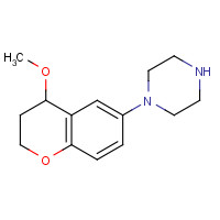 868244-82-0 1-(4-methoxy-3,4-dihydro-2H-chromen-6-yl)piperazine chemical structure