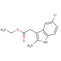 3446-72-8 ethyl 2-(5-chloro-2-methyl-1H-indol-3-yl)acetate chemical structure