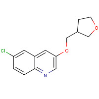 1355582-99-8 6-chloro-3-(oxolan-3-ylmethoxy)quinoline chemical structure