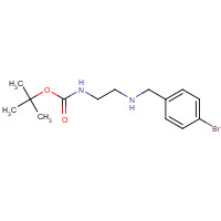 1171245-32-1 tert-butyl N-[2-[(4-bromophenyl)methylamino]ethyl]carbamate chemical structure