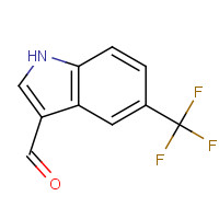 468718-16-3 5-(trifluoromethyl)-1H-indole-3-carbaldehyde chemical structure