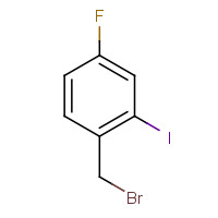 70931-59-8 1-(bromomethyl)-4-fluoro-2-iodobenzene chemical structure