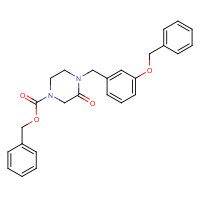 1139877-22-7 benzyl 3-oxo-4-[(3-phenylmethoxyphenyl)methyl]piperazine-1-carboxylate chemical structure