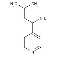 1178634-82-6 3-methyl-1-pyridin-4-ylbutan-1-amine chemical structure