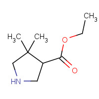 1245649-01-7 ethyl 4,4-dimethylpyrrolidine-3-carboxylate chemical structure