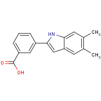 835594-99-5 3-(5,6-dimethyl-1H-indol-2-yl)benzoic acid chemical structure