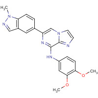 1229207-08-2 N-(3,4-dimethoxyphenyl)-6-(1-methylindazol-5-yl)imidazo[1,2-a]pyrazin-8-amine chemical structure