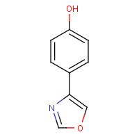 57801-65-7 4-(1,3-oxazol-4-yl)phenol chemical structure