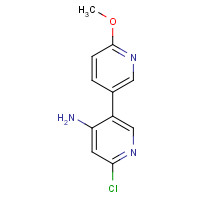 1354288-27-9 2-chloro-5-(6-methoxypyridin-3-yl)pyridin-4-amine chemical structure