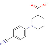321337-54-6 1-(4-cyanophenyl)piperidine-3-carboxylic acid chemical structure