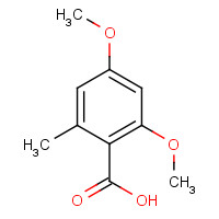 3686-57-5 2,4-dimethoxy-6-methylbenzoic acid chemical structure