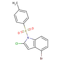 1310556-96-7 4-bromo-2-chloro-1-(4-methylphenyl)sulfonylindole chemical structure