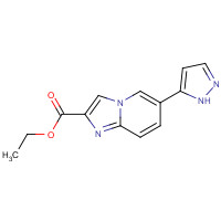 1167626-46-1 ethyl 6-(1H-pyrazol-5-yl)imidazo[1,2-a]pyridine-2-carboxylate chemical structure