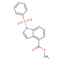 146073-02-1 methyl 1-(benzenesulfonyl)indole-4-carboxylate chemical structure