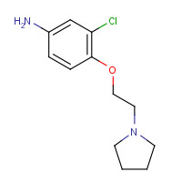 862874-68-8 3-chloro-4-(2-pyrrolidin-1-ylethoxy)aniline chemical structure