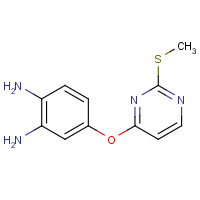 769961-34-4 4-(2-methylsulfanylpyrimidin-4-yl)oxybenzene-1,2-diamine chemical structure