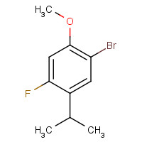 944317-92-4 1-bromo-4-fluoro-2-methoxy-5-propan-2-ylbenzene chemical structure