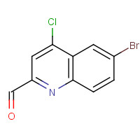 904369-49-9 6-bromo-4-chloroquinoline-2-carbaldehyde chemical structure