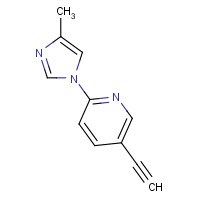 1093980-63-2 5-ethynyl-2-(4-methylimidazol-1-yl)pyridine chemical structure