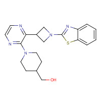 1349868-39-8 [1-[3-[1-(1,3-benzothiazol-2-yl)azetidin-3-yl]pyrazin-2-yl]piperidin-4-yl]methanol chemical structure