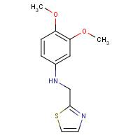 931399-70-1 3,4-dimethoxy-N-(1,3-thiazol-2-ylmethyl)aniline chemical structure