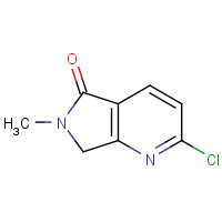 1201924-14-2 2-chloro-6-methyl-7H-pyrrolo[3,4-b]pyridin-5-one chemical structure