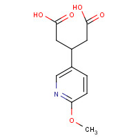 721920-97-4 3-(6-methoxypyridin-3-yl)pentanedioic acid chemical structure