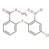 92161-65-4 methyl 2-(4-chloro-2-nitrophenyl)sulfanylbenzoate chemical structure