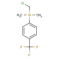 77491-01-1 chloromethyl-dimethyl-[4-(trifluoromethyl)phenyl]silane chemical structure