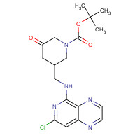 1415794-67-0 tert-butyl 3-[[(7-chloropyrido[3,4-b]pyrazin-5-yl)amino]methyl]-5-oxopiperidine-1-carboxylate chemical structure