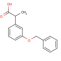 56911-49-0 2-(3-phenylmethoxyphenyl)propanoic acid chemical structure