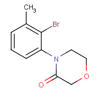 1319197-27-7 4-(2-bromo-3-methylphenyl)morpholin-3-one chemical structure