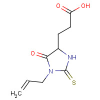 436855-68-4 3-(5-oxo-1-prop-2-enyl-2-sulfanylideneimidazolidin-4-yl)propanoic acid chemical structure