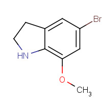 1369111-96-5 5-bromo-7-methoxy-2,3-dihydro-1H-indole chemical structure