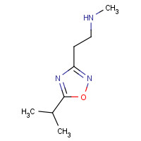 1177362-83-2 N-methyl-2-(5-propan-2-yl-1,2,4-oxadiazol-3-yl)ethanamine chemical structure