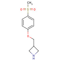 1332301-05-9 3-[(4-methylsulfonylphenoxy)methyl]azetidine chemical structure