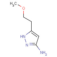 1187058-44-1 5-(2-methoxyethyl)-1H-pyrazol-3-amine chemical structure