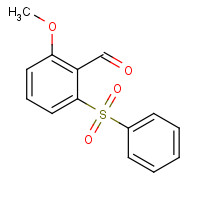 1415042-60-2 2-(benzenesulfonyl)-6-methoxybenzaldehyde chemical structure