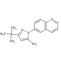 897373-62-5 5-tert-butyl-2-quinolin-6-ylpyrazol-3-amine chemical structure