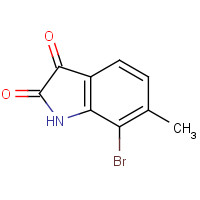 882679-16-5 7-bromo-6-methyl-1H-indole-2,3-dione chemical structure
