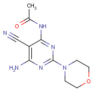 1353875-77-0 N-(6-amino-5-cyano-2-morpholin-4-ylpyrimidin-4-yl)acetamide chemical structure