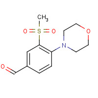 1197193-23-9 3-methylsulfonyl-4-morpholin-4-ylbenzaldehyde chemical structure