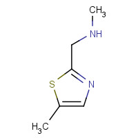 921145-14-4 N-methyl-1-(5-methyl-1,3-thiazol-2-yl)methanamine chemical structure
